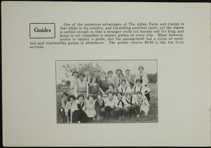 1924 Alden Farm and Camps Booklet Image