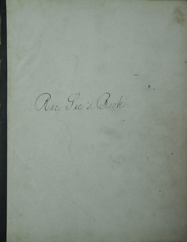 1889-1897 Philomathean Society Recording Secretary's Book Image