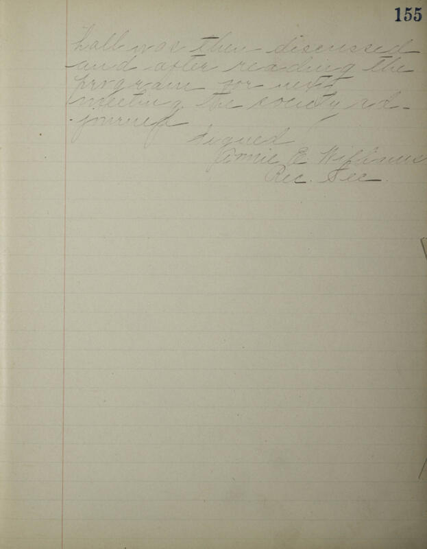 1898-1904 Philomathean Society Recording Secretary's Book Image