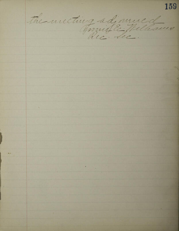 1898-1904 Philomathean Society Recording Secretary's Book Image