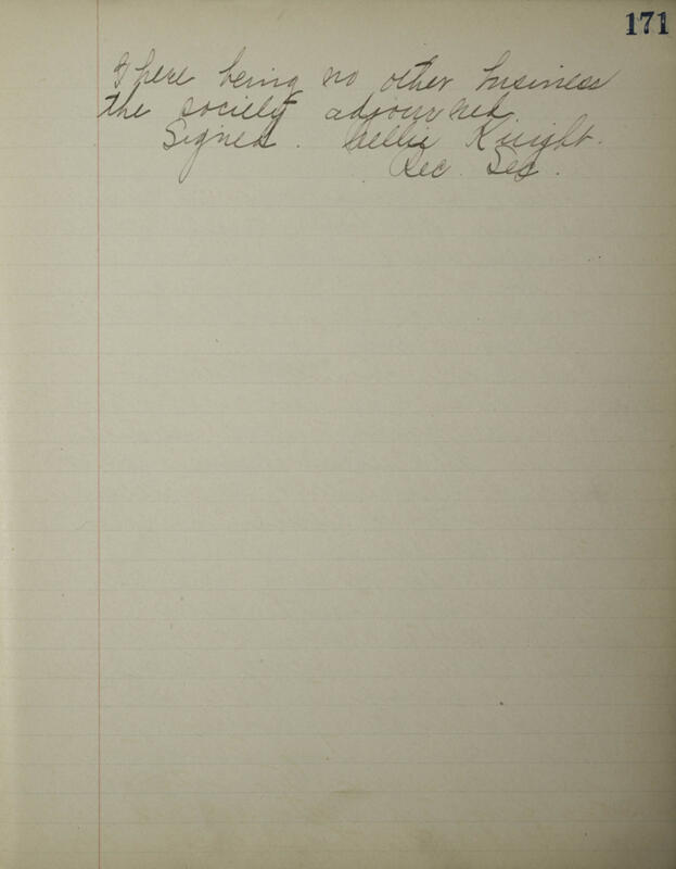 1898-1904 Philomathean Society Recording Secretary's Book Image