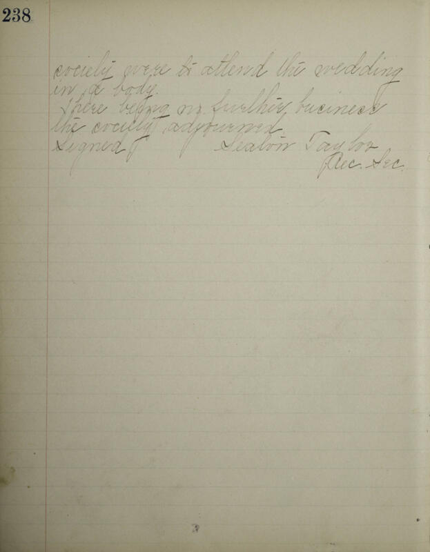 1898-1904 Philomathean Society Recording Secretary's Book Image