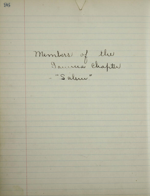 Phi Mu Sorority [sic] Recording Secretary's Book Image