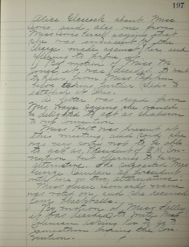 Phi Mu Sorority [sic] Recording Secretary's Book Image