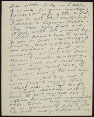 Frances Mann Hall to Lorah S. Monroe Letter