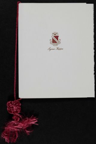 Sigma Kappa Sorority Headquarters Dedication Program, June 30, 1990