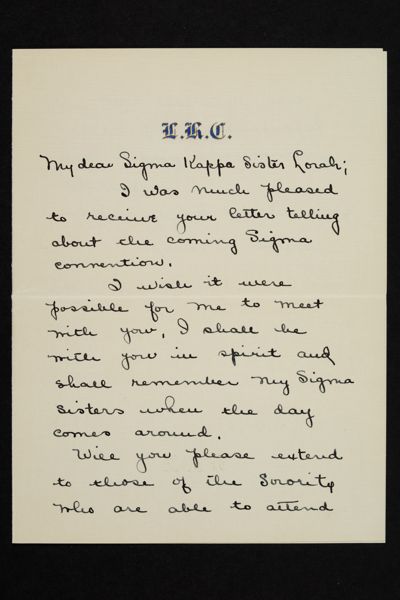 Louise Helen Coburn to Lorah Monroe Letter, June 23, 1942