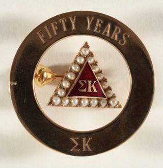 Helen Pelz Badge with 50-Year Pin, 1938