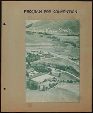 Maradel K. Krummel Sigma Kappa 60th National Convention Scrapbook, Page 6