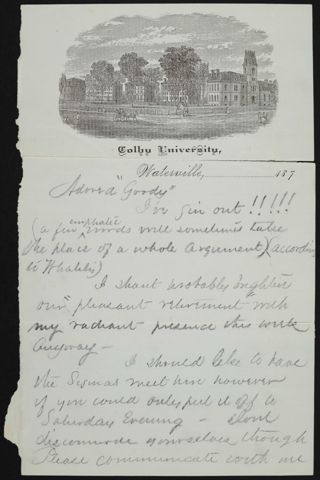 Elizabeth Hoag to Louise Coburn Letter, June 1875