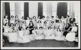 Gamma Epsilon Initiates and New Members Photograph, April 19, 1952