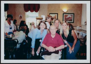 Three Sigma Kappas Volunteering at Retirement Home Photograph, July 18, 2003