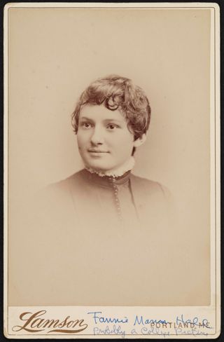 Frances Mann Hall Cabinet Card, c. 1875