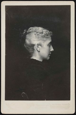 Mary Low Carver Profile Cabinet Card, 1895