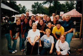 Gamma Upsilon Chapter Members Volunteering at the Oak Festival Photograph, 2003