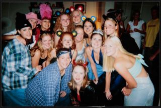 Epsilon Omega Chapter Members in Halloween Costumes Photograph, October 2000