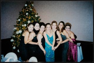 Seven Epsilon Lambda Chapter Members at Fall Formal Photograph, 2001