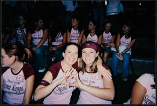 Gretchen Nystrom and Heather Mariskanish on Bid Day Photograph, c. 2004