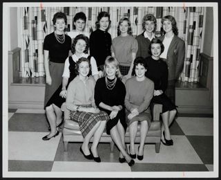 Gamma Phi Chapter Charter Members Photograph, 1960