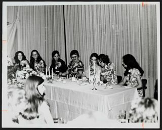 Head Table at Epsilon Chi Chapter Installation Banquet Photograph, May 20, 1972