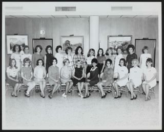 Epsilon Omicron Chapter New Members Photograph, November 2, 1968