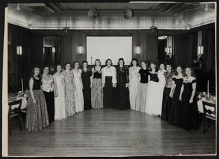 Beta Mu Chapter Actives at Chapter Installation Photograph, April 19, 1947