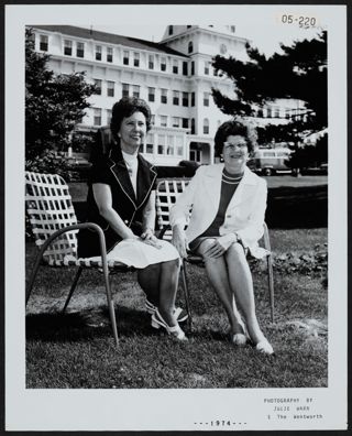 Lou Duncan and Eleanor Haddon Photograph, July 1974