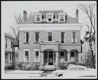 Beta Theta Chapter House Photograph, 1940s