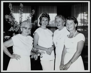 Lines, Coleman, Baker, and Booske at Centennial Convention Photograph, 1974