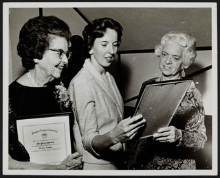 Coleman, Edwards, and Unidentified With 50 Year Membership Certificates Photograph, November 24, 1969