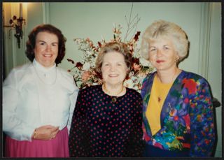 Baughman, Chandler, and Farina at Past Panhellenic Presidents Tea Photograph, September 1994