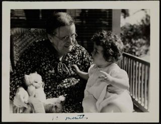 Louise Coburn and Grandniece Photograph, August 1938