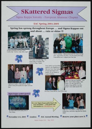 SKattered Sigmas Newsletter, Spring 2004-2005