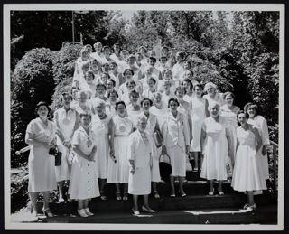 Convention Delegates Wearing White Photograph, 1956