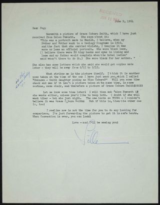 Lillian M. Perkins to Margaret A. Taggart Letter, June 9, 1964