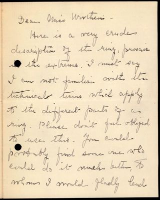 Jennie M. Smith to Hilda Worthen Letter