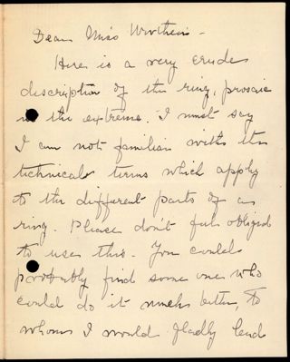 Jennie M. Smith to Hilda Worthen Letter