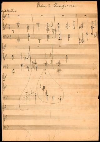 Prelude to Toujours Score, c. 1924