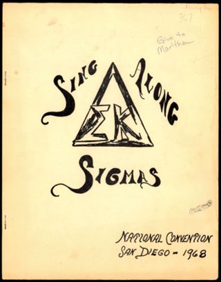 Sing Along Sigmas: National Convention, June 1, 1968
