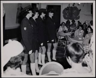 Ann Bonneau and Unidentified Sigma Kappas at Performance Photograph