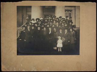 Alpha Chapter Delegates at Convention Cabinet Card, December 28-30, 1908