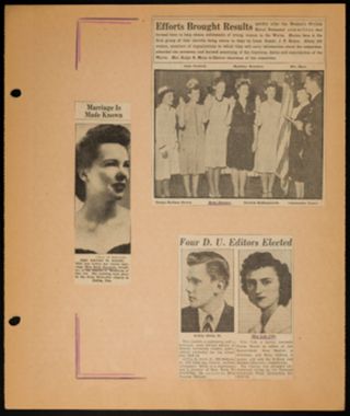 Early 1940s Iota Chapter Scrapbook, Page 10