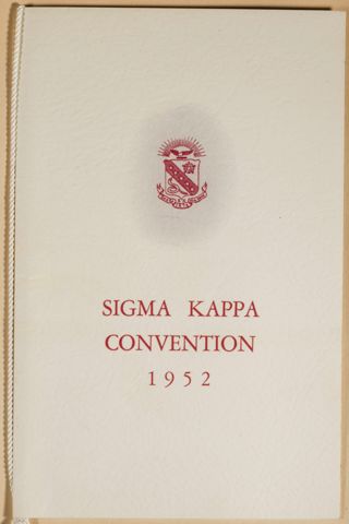 Katharine's Convention Panhellenic Luncheon Program, July 8, 1952