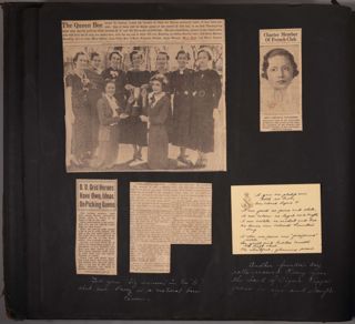 Late 1930s Iota Chapter Life Scrapbook, Page 16