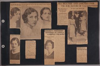 1930s Iota Chapter Scrapbook, Page 7