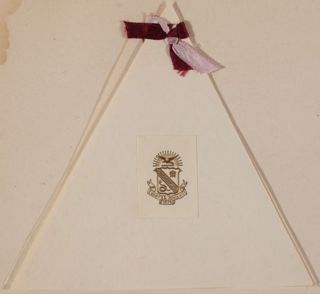 Alpha Omicron Chapter Banquet of Initiation Program, December 19, 1925