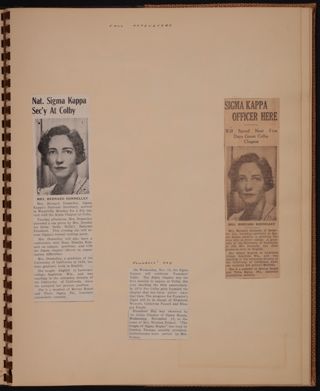 1940s Alpha Chapter Scrapbook, Page 7