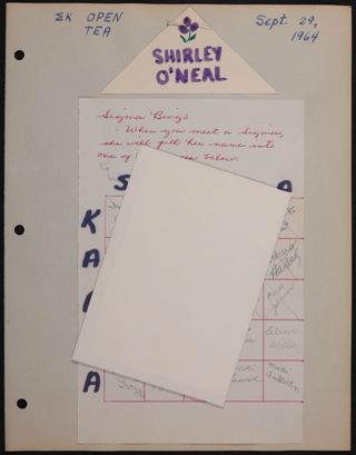 Shirley O'Neal Scrapbook, Page 3