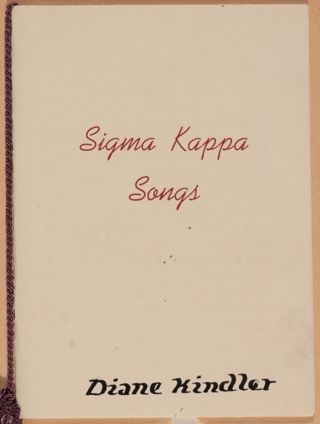 Sigma Kappa Songs, 1960s