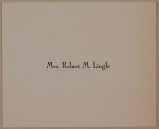 Ruth Lingle to Epsilon Psi Chapter Congratulatory Card, c. 1972